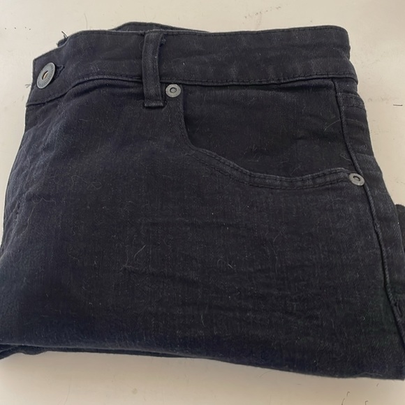 Highway Jeans Cuffed Black Gun Metal Rivets Sz 11/12 - Picture 8 of 8